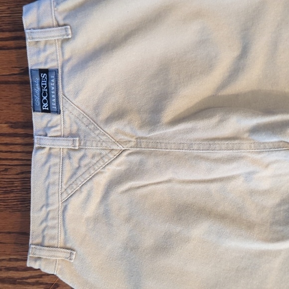 Vtg Rockies tan neutral bareback high waisted 100% cotton jeans W29 L36" - Picture 3 of 9